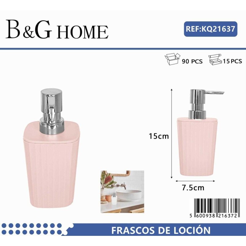 Θήκες κρεμοσάπουνου Dispenser πλαστικές - Σετ 5pcs - Light Pink - 21637