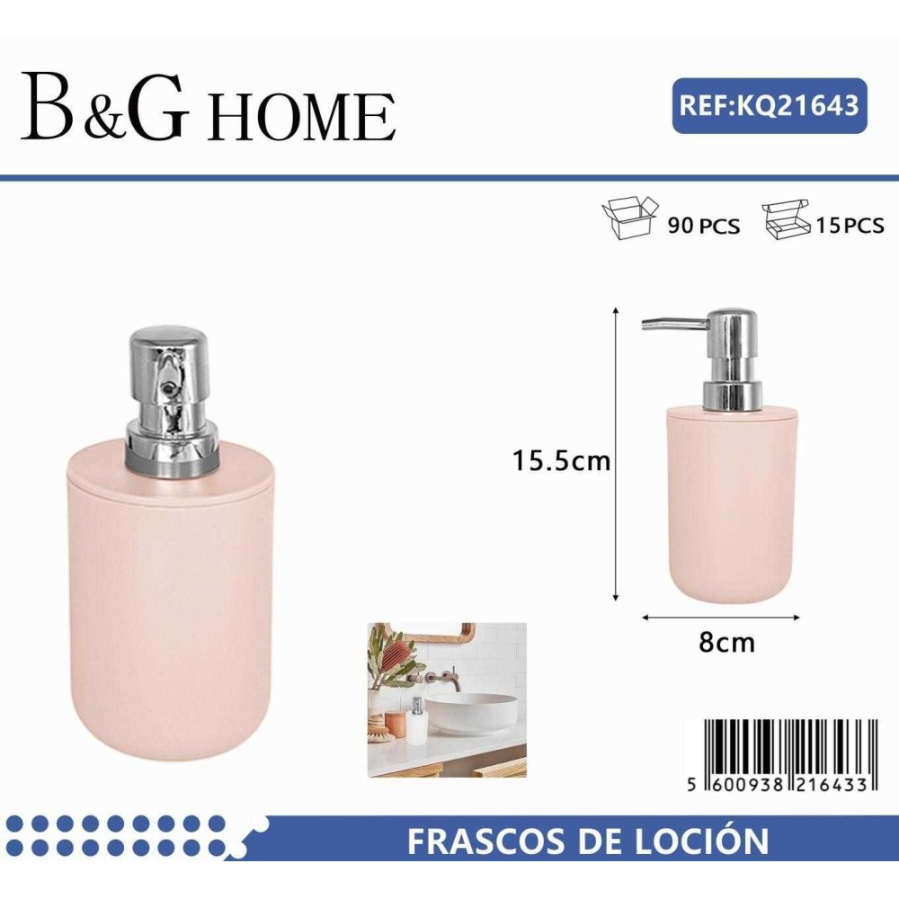 Θήκες κρεμοσάπουνου Dispenser πλαστικές - Σετ 5pcs - Light Pink - 21643