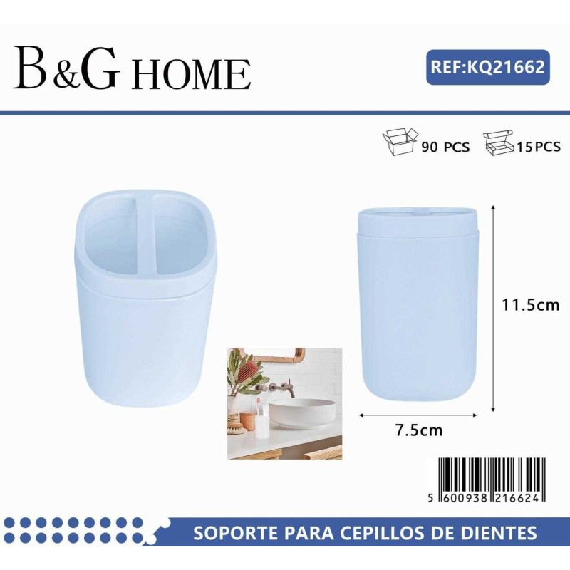 Θήκες οδοντόβουρτσας πλαστικές σε σετ 5Χ - Light Blue - 21662