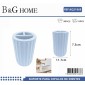 Θήκες οδοντόβουρτσας πλαστικές σε σετ 5Χ - Light Blue - 21668