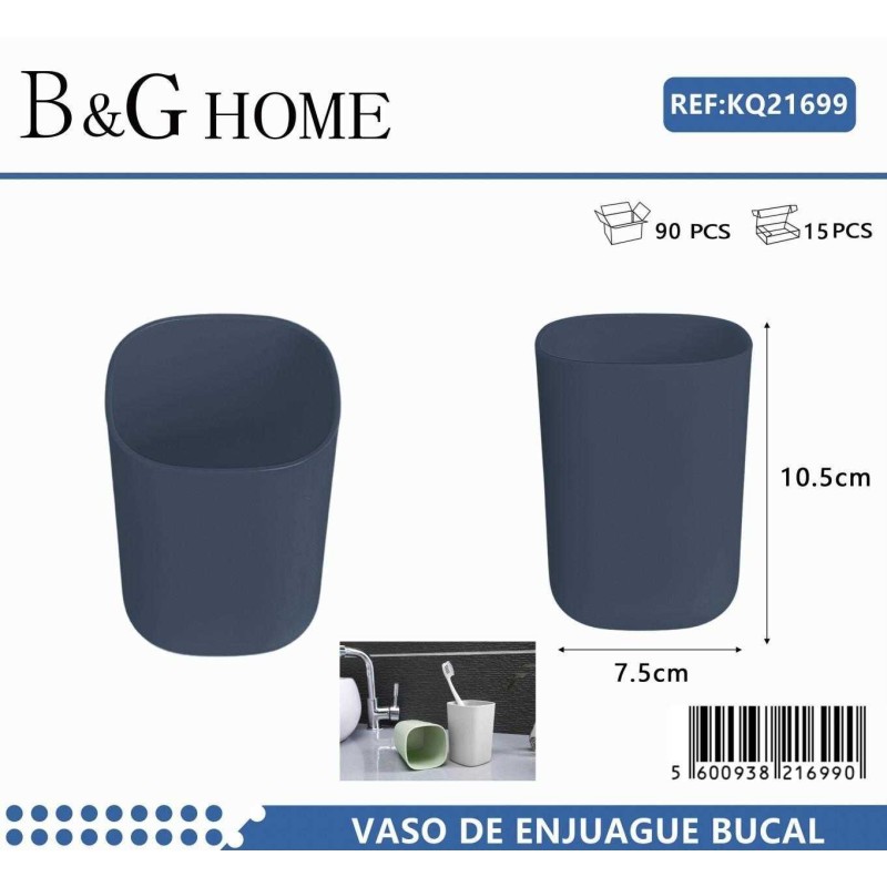 Θήκες οδοντόβουρτσας πλαστικές σε σετ 5Χ - Blue - 21699