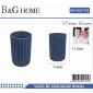 Θήκες οδοντόβουρτσας πλαστικές σε σετ 5Χ - Blue - 21705