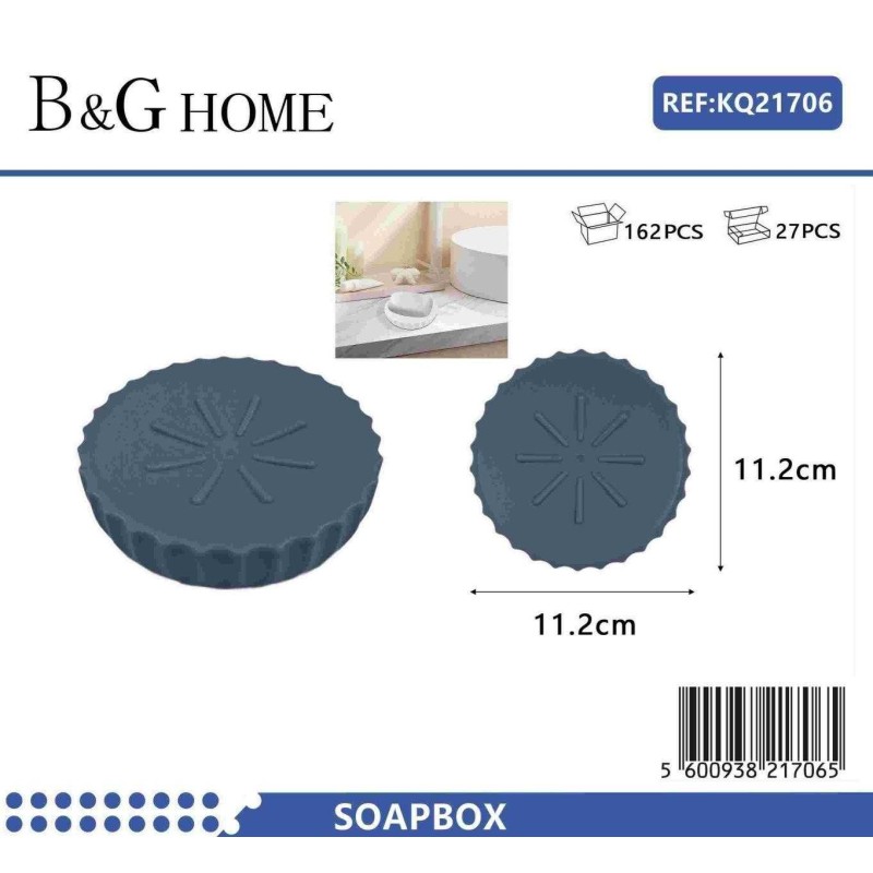 Σαπουνοθήκες μπάνιου πλαστικές - Σετ 9pcs - Blue - 21706