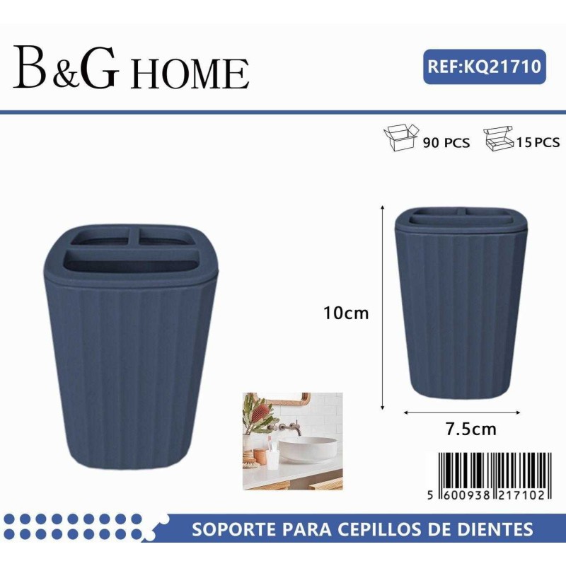 Θήκες οδοντόβουρτσας πλαστικές σε σετ 5Χ - Blue - 21710