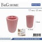 Θήκες οδοντόβουρτσας πλαστικές σε σετ 5Χ - Pink - 21740