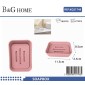 Σαπουνοθήκες μπάνιου πλαστικές - Σετ 9pcs - Pink - 21748