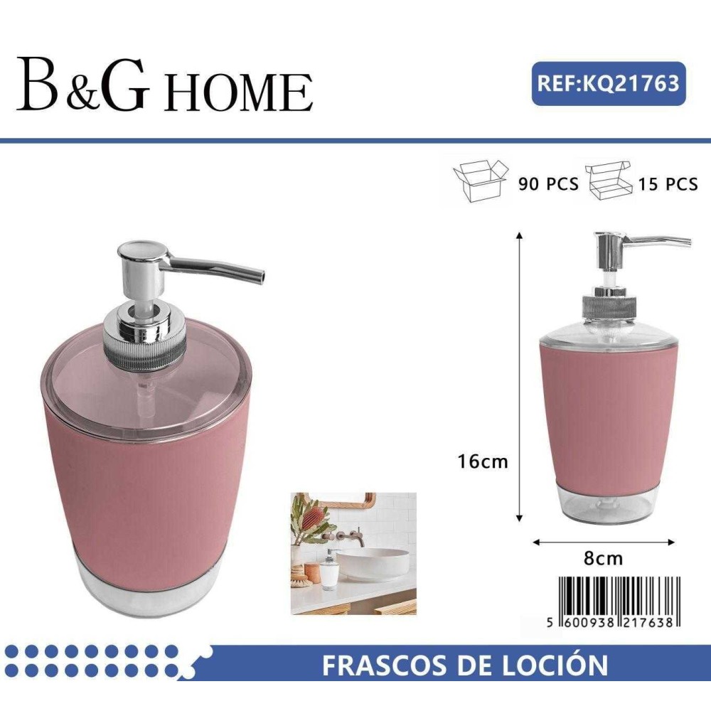 Θήκες κρεμοσάπουνου Dispenser πλαστικές - Σετ 5pcs - Pink - 21763