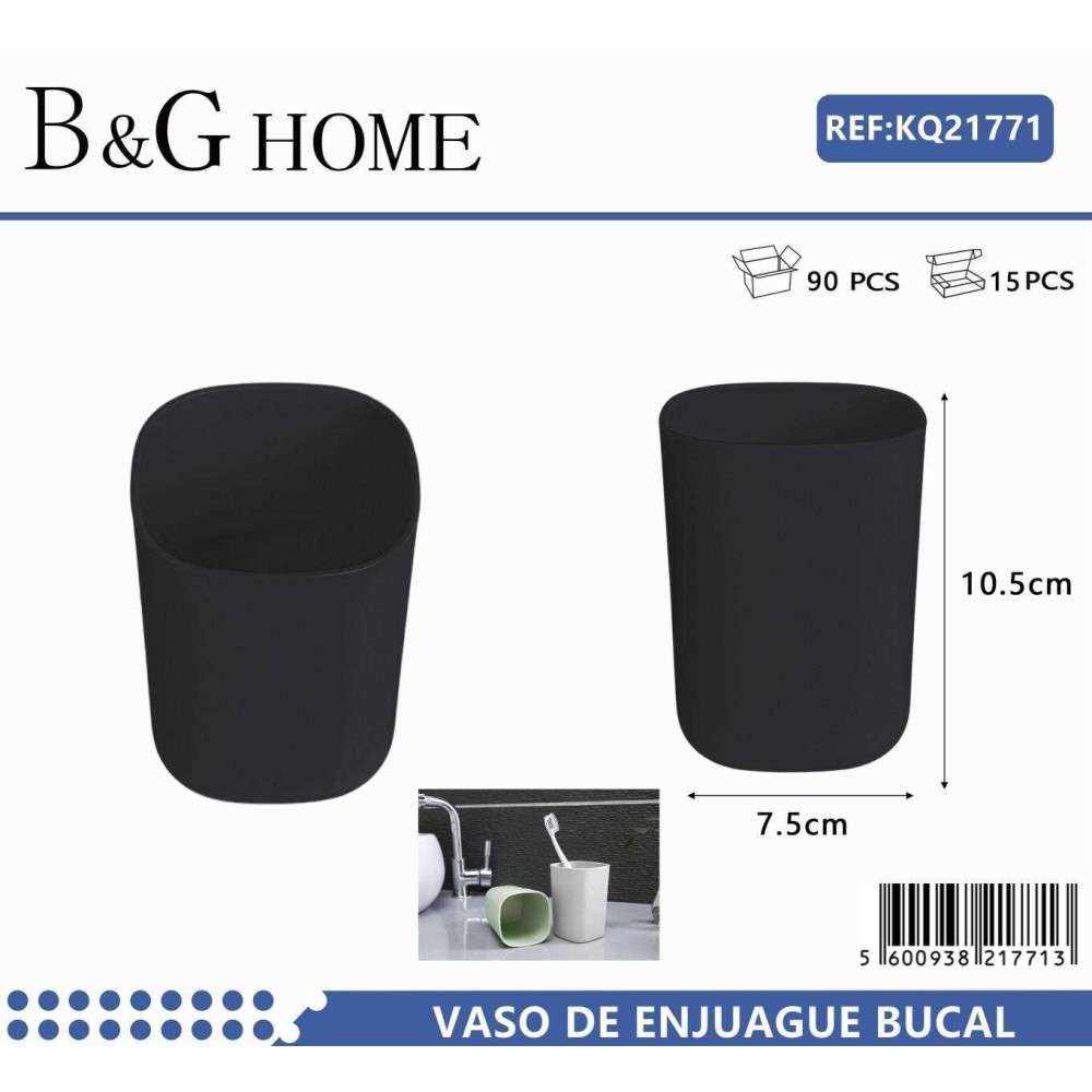 Θήκες οδοντόβουρτσας πλαστικές σε σετ 5Χ - Black - 21771