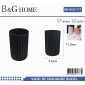 Θήκες οδοντόβουρτσας πλαστικές σε σετ 5Χ - Black - 21777