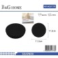 Σαπουνοθήκες μπάνιου πλαστικές - Σετ 9pcs - Black - 21778