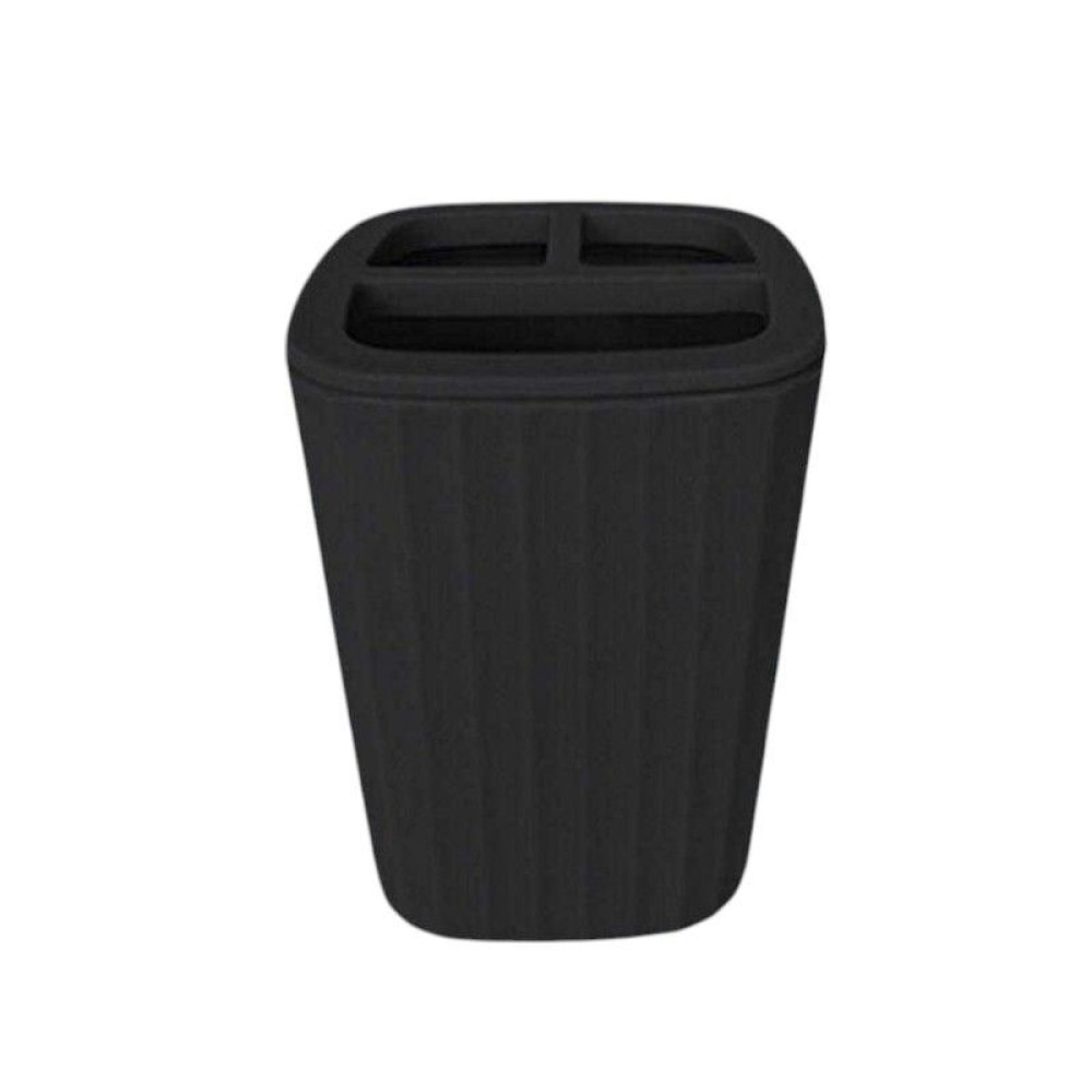Θήκες οδοντόβουρτσας πλαστικές σε σετ 5Χ - Black - 21782
