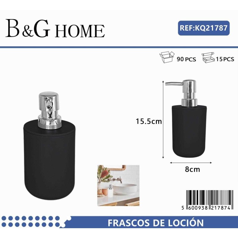 Θήκες κρεμοσάπουνου Dispenser πλαστικές - Σετ 5pcs - Black - 21787