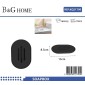 Σαπουνοθήκες μπάνιου πλαστικές - Σετ 9pcs - Black - 21790