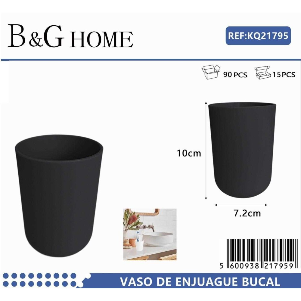 Θήκες οδοντόβουρτσας πλαστικές σε σετ 5Χ - Black - 21795