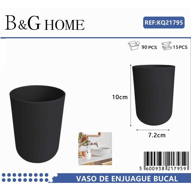 Θήκες οδοντόβουρτσας πλαστικές σε σετ 5Χ - Black - 21795