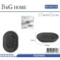 Σαπουνοθήκες μπάνιου πλαστικές - Σετ 9pcs - Black - 21796