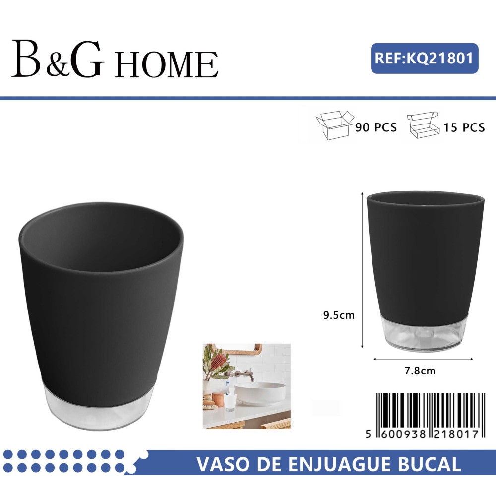 Θήκες οδοντόβουρτσας πλαστικές σε σετ 5Χ - Black - 21801
