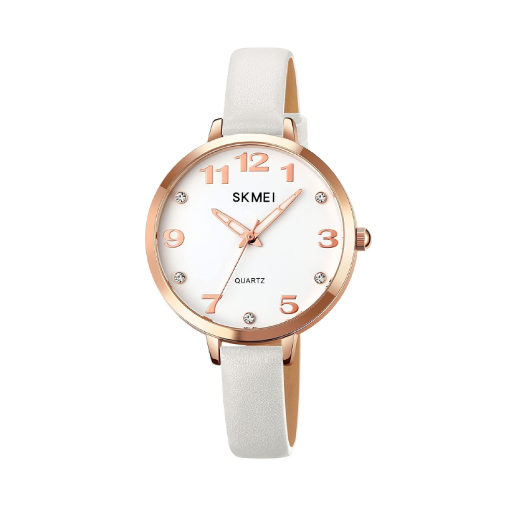 Αναλογικό ρολόι χειρός - Skmei - 2028 - White