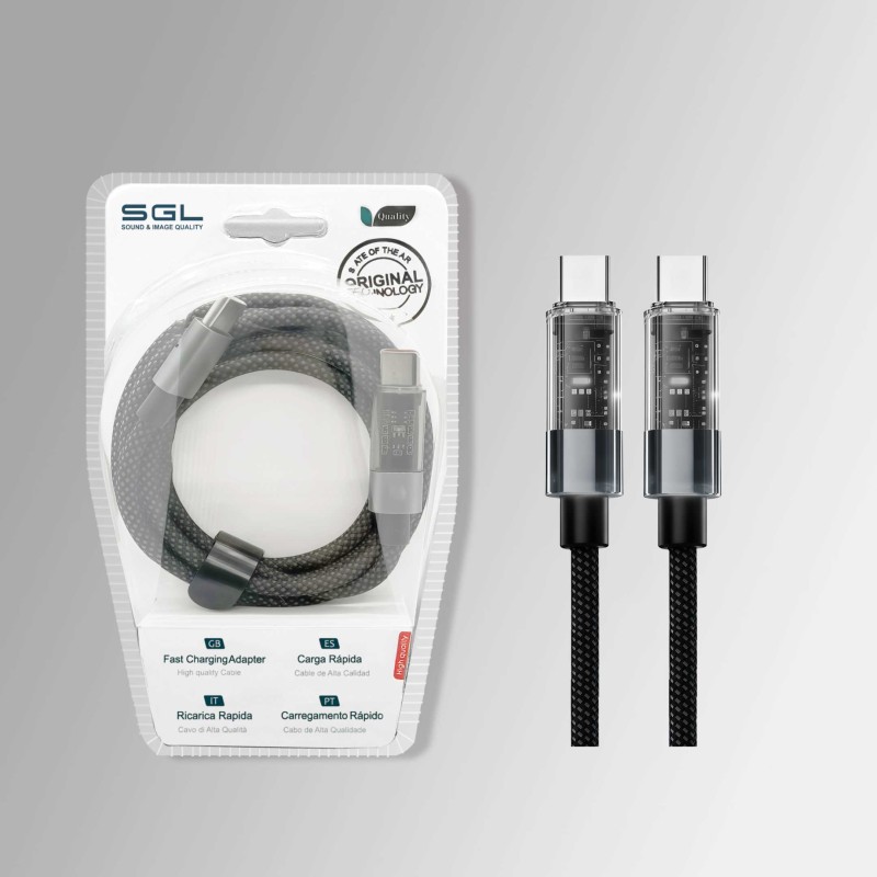 Καλώδιο φόρτισης & data - USB Type-C σε Type-C - Fast Charge - P1S - 60W - 1.2m - 220640