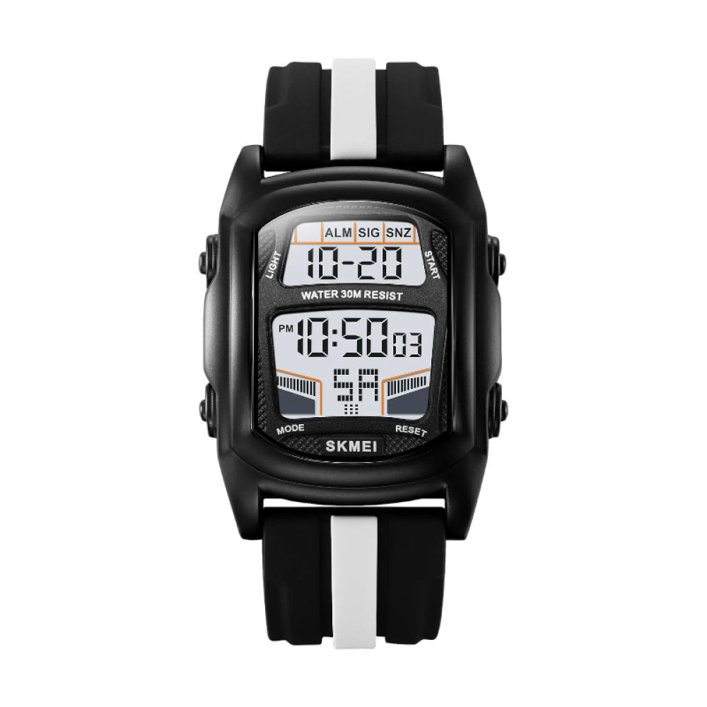 Ψηφιακό ρολόι χειρός - Skmei - 2203 - Black/White