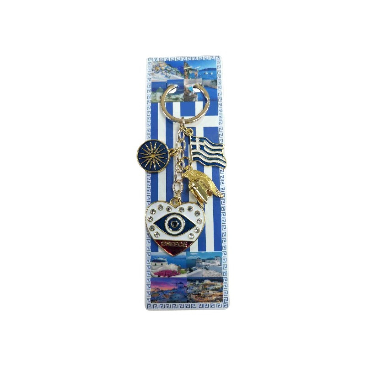 Τουριστικό μπρελόκ Souvenir - Σετ 12pcs - Greece - 227902