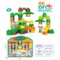 Σετ κατασκευών DIY με τουβλάκια - Forest Animals - 45pcs - JX6753 - 233046