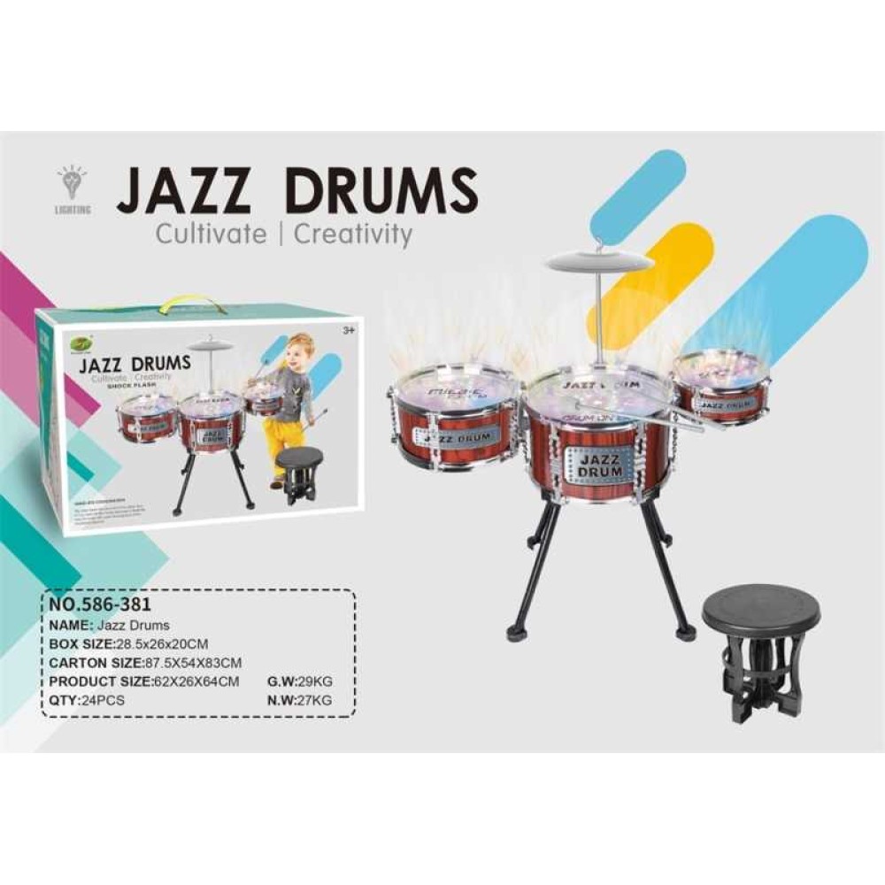 Παιδικό σετ Drums - Jazz Drums - 586-381 - 233085