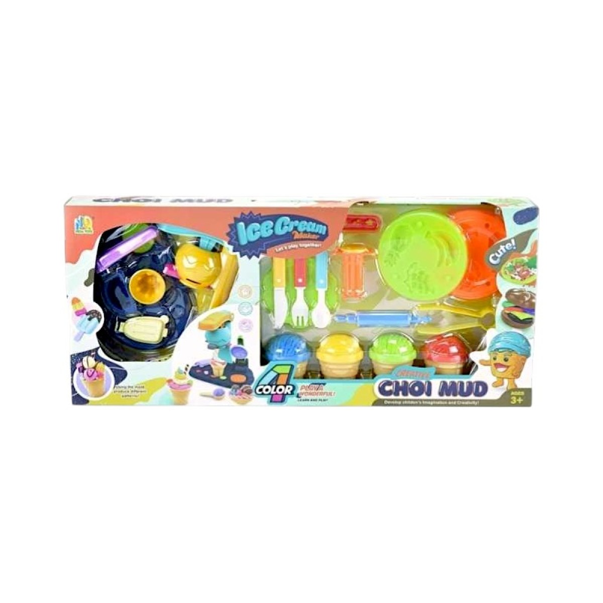 Σετ κατασκευών DIY με πλαστελίνη - Ice Cream - NQ-A78 - 233182