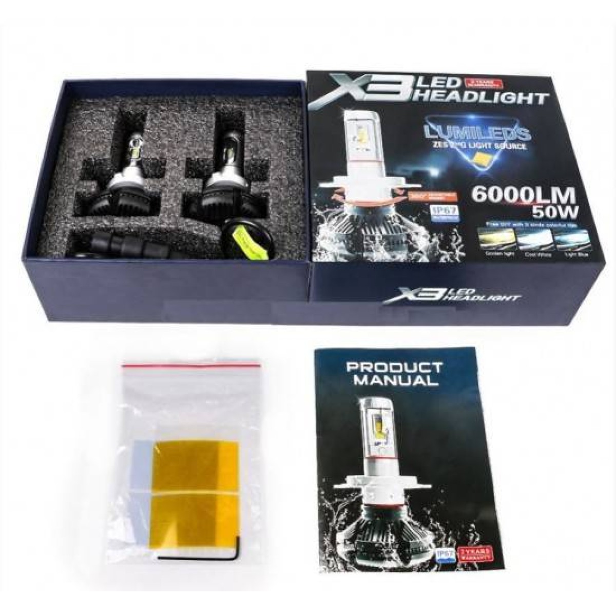 Λάμπες LED - Headlights - H3 - X3 - 239164