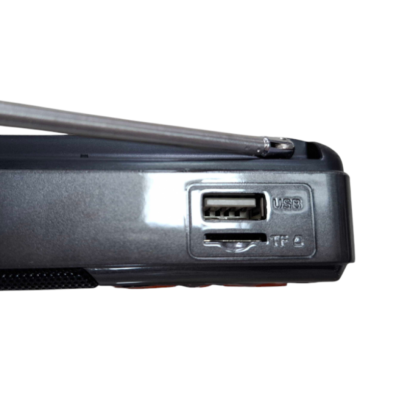 Επαναφορτιζόμενο ραδιόφωνο με Bluetooth - PR-808BT - 241335 - Grey