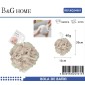 Σφουγγάρια μπάνιου δίχτυ σε σετ 5Χ - Beige - 24961