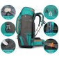 Σακίδιο πλάτης ορειβατικό - H2401 - 60L - 251593 - Dark Blue