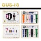 Σετ Smartwatch με αναλογικό ρολόι και 7 λουράκια - GUS-18 - 260196 - Black