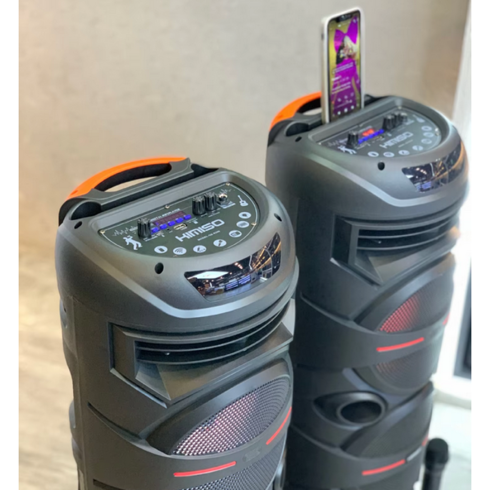 Φορητό ηχείο subwoofer με μικρόφωνο Karaoke - QS-8208 - KMS - 260714