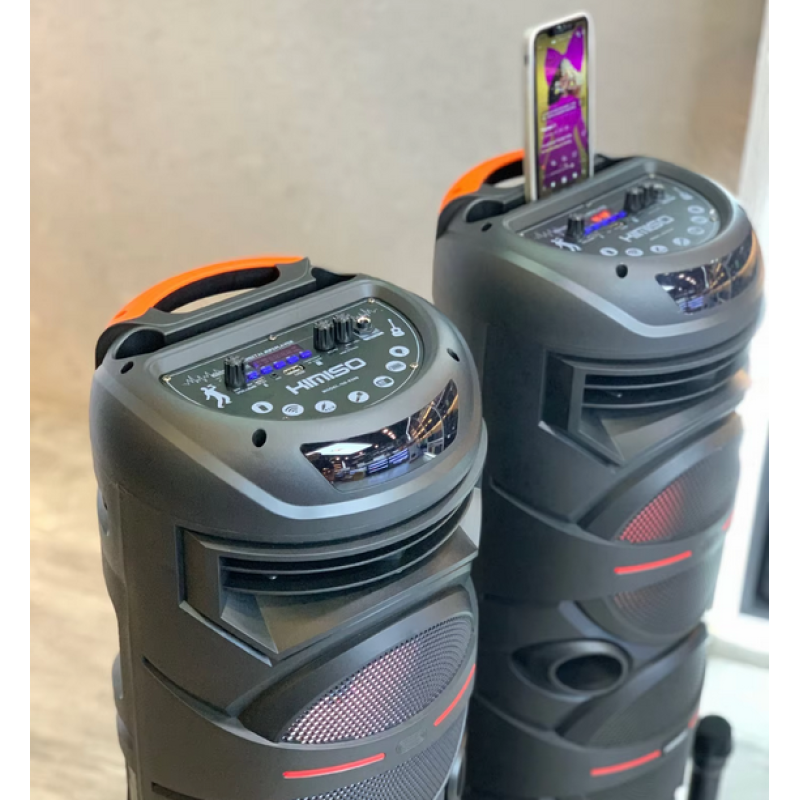 Φορητό ηχείο subwoofer με μικρόφωνο Karaoke - QS-8208 - KMS - 260714