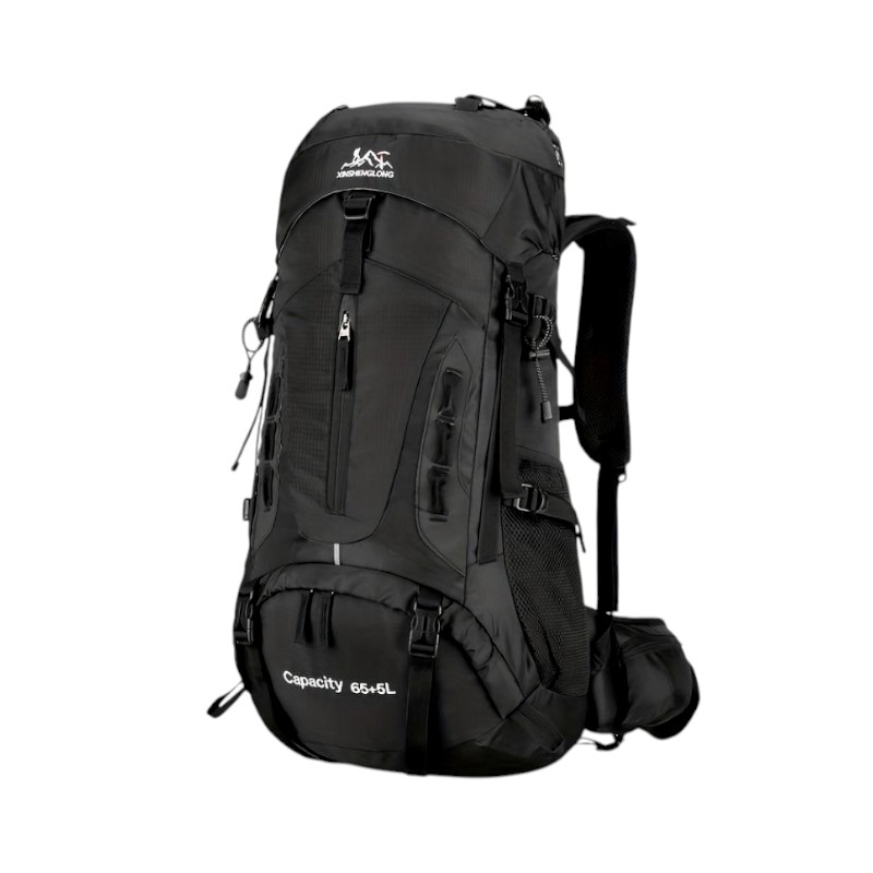 Σακίδιο πλάτης ορειβατικό - H2207 - 65L+5L - 261586 - Black