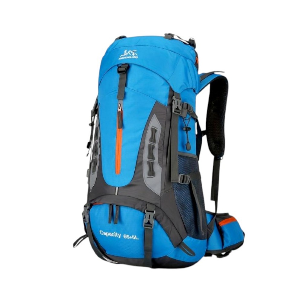 Σακίδιο πλάτης ορειβατικό - H2207 - 65L+5L - 261586 - Light Blue
