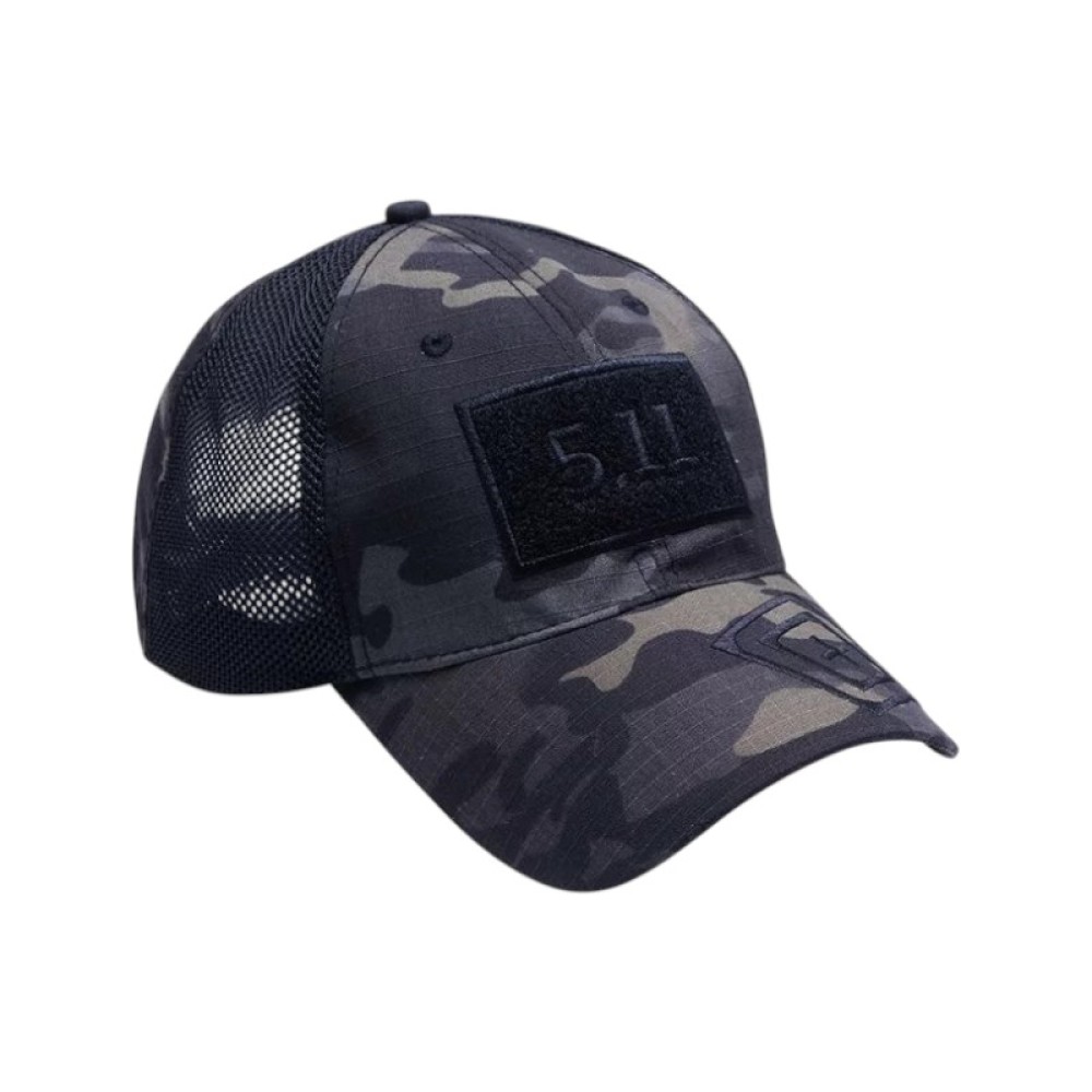 Ανδρικό καπέλο jockey στρατιωτικού τύπου - M01 - 270591 -  Army Black