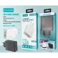 Αντάπτορας φόρτισης Fast Charge με 3 θύρες USB-A & Type-C - 120W - CX-180B - 271801 - White