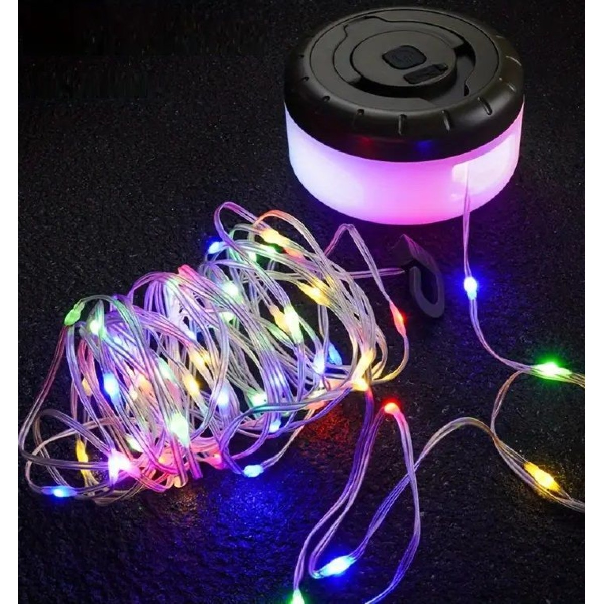 Επαναφορτιζόμενη λάμπα LED με γιρλάντα φωτισμού - String Light - YD2314 - 272543 - RGB