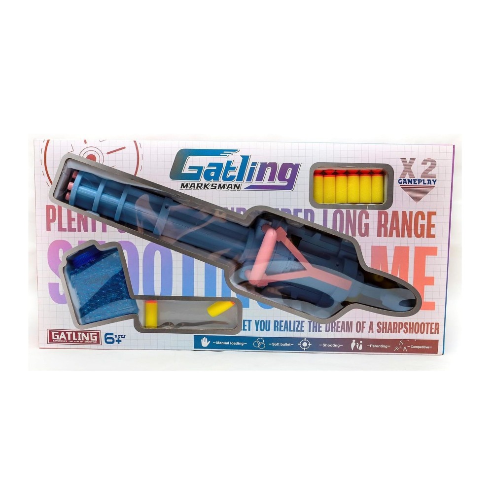 Παιδικό όπλο στόχου με σφαίρες gel & αξεσουάρ - Soft Gun - 2in1 - A0076 - 306122