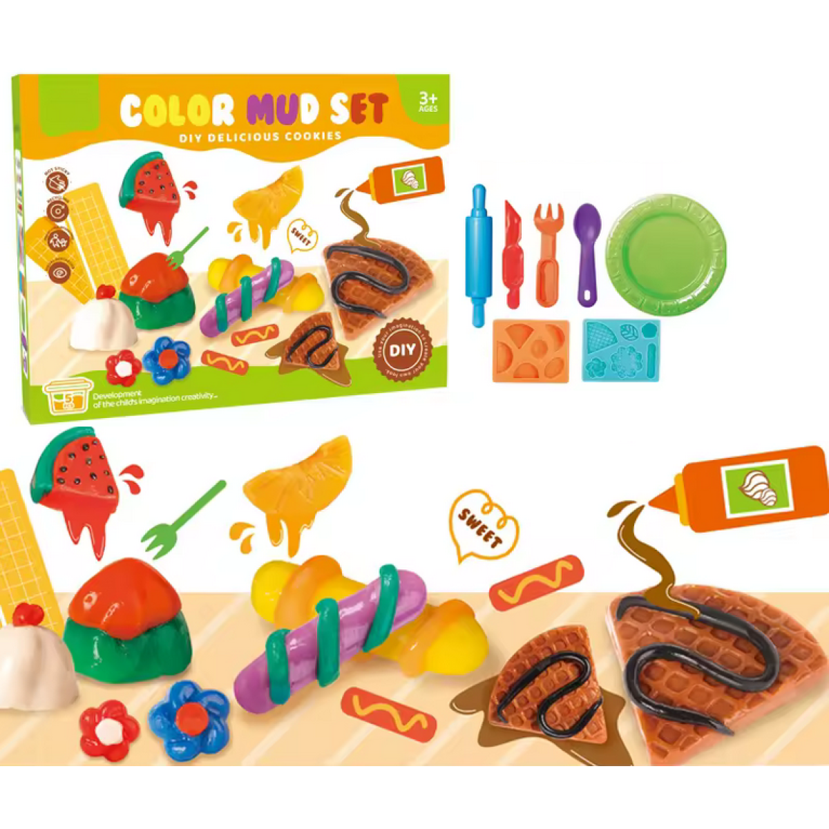 Σετ κατασκευών DIY με πλαστελίνη - Delicious - 5838-137A - 310412