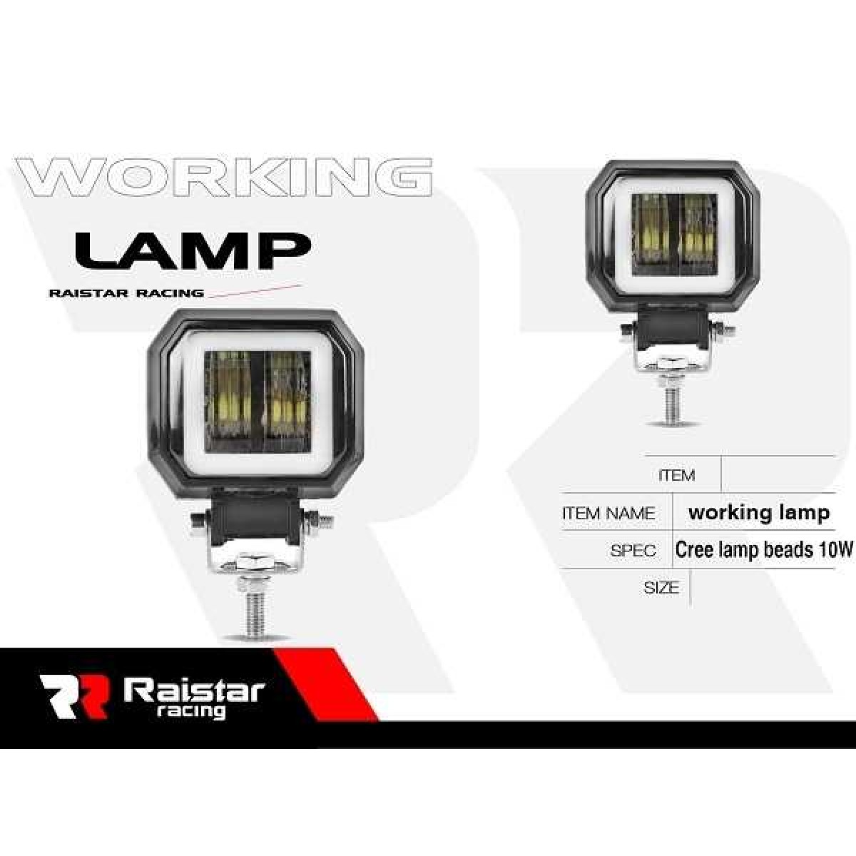 Προβολέας LED μοτοσυκλέτας - 10W - R-D12801-S2 - 310586