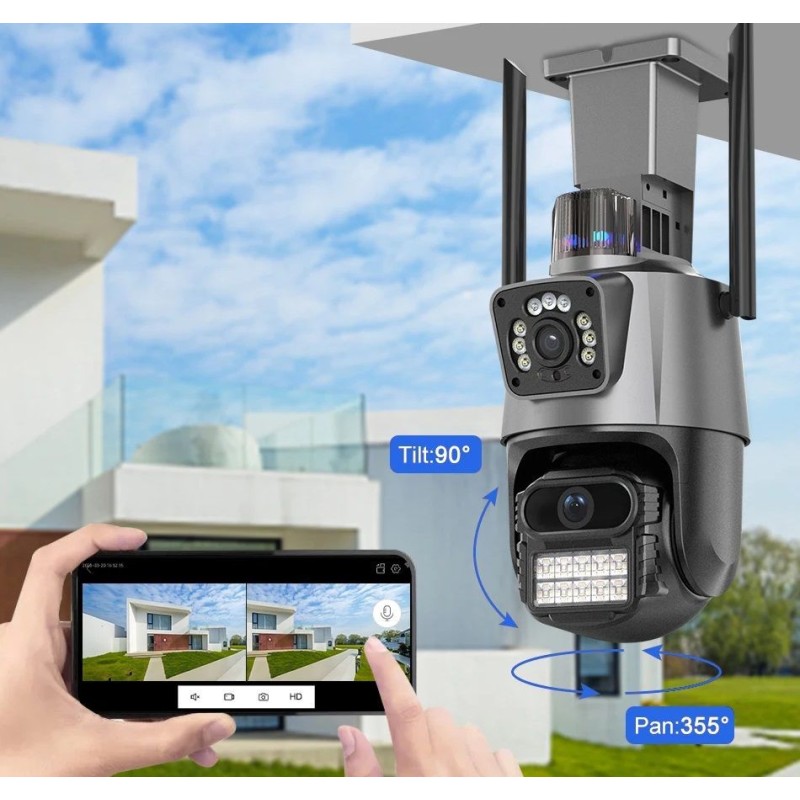 Κάμερα ασφαλείας IP Dual - Security Camera - WiFi - 310777