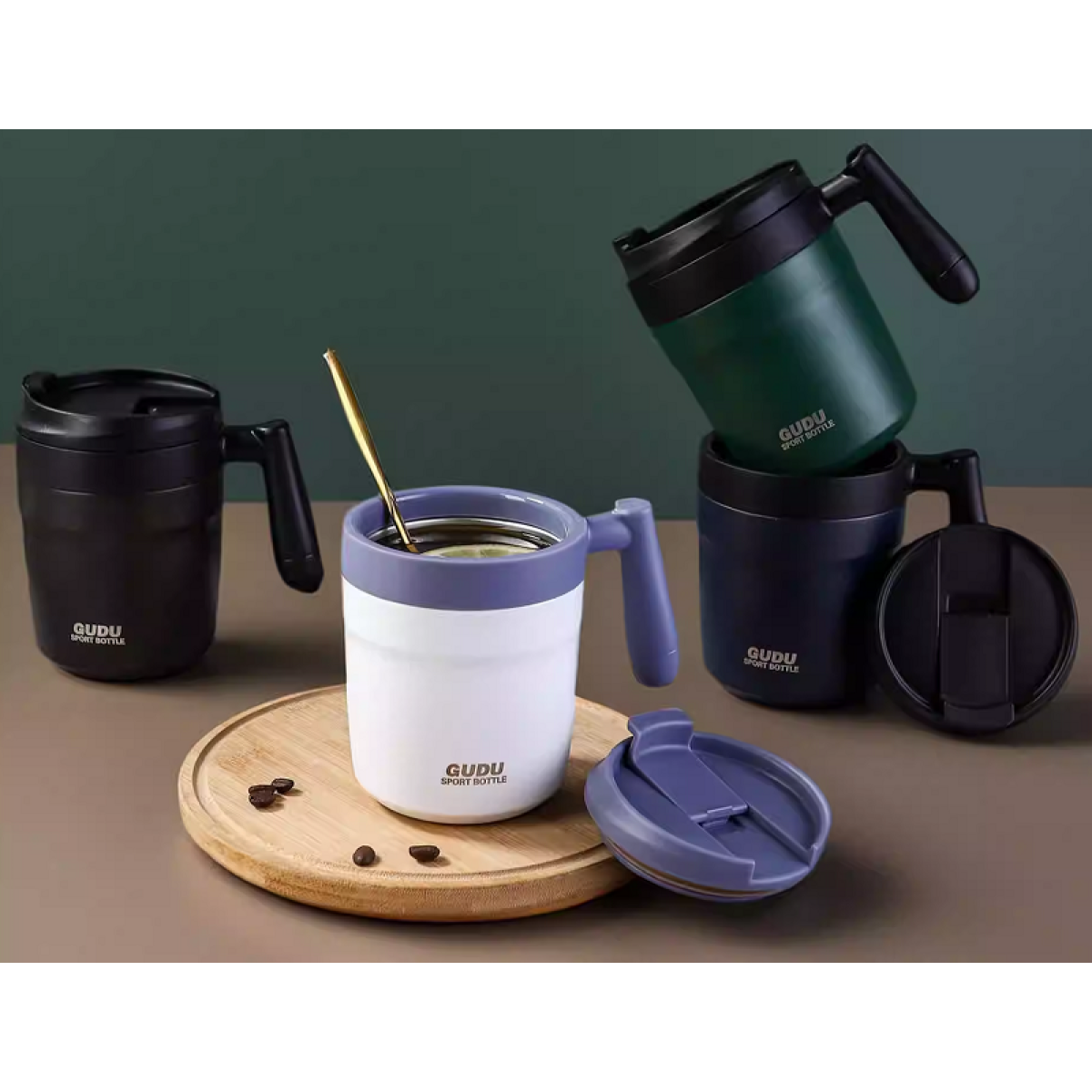 Φορητό παγούρι-θερμός - 450ml - 312505 - Black