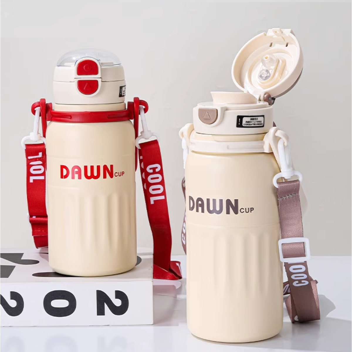 Φορητό παγούρι-θερμός - 800ml - 312581 - Beige