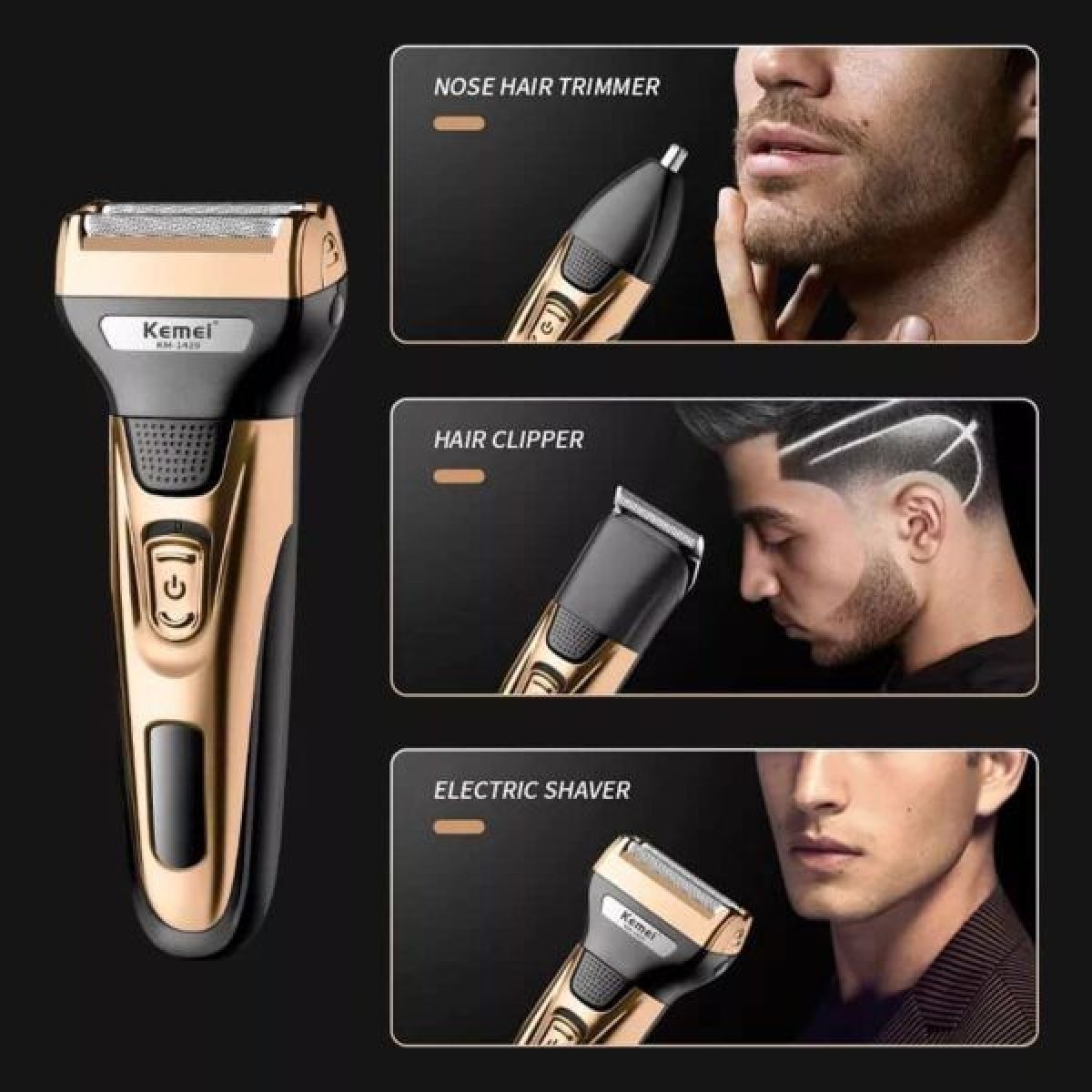 Ξυριστική μηχανή - Trimmer - KM-1429 - Kemei - Silver