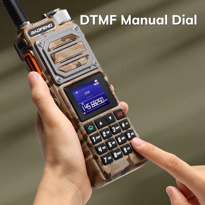 Φορητός πομποδέκτης UHF/VHF - UV25 - Baofeng - 402253 - Army Yellow