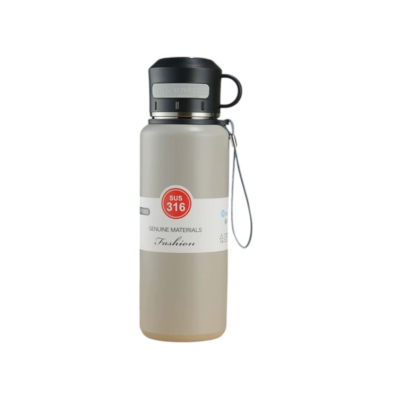 Φορητό παγούρι-θερμός - 600ml - 413296 - Grey