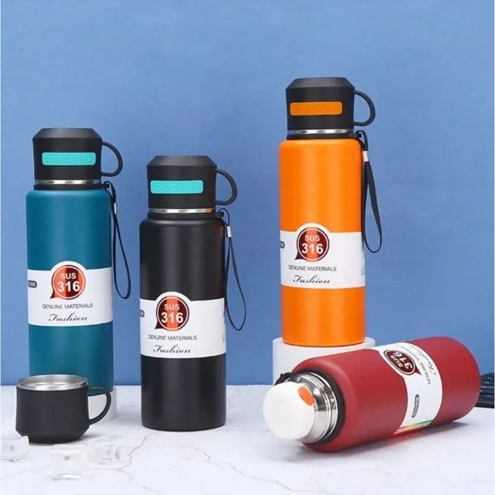 Φορητό παγούρι-θερμός - 800ml - 413302 - Black